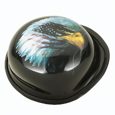 German Shiny Black Novelty Helmet