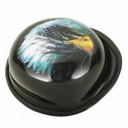 German Shiny Black Novelty Helmet