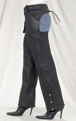 Ladies Plain Chaps with Zipper Pocket