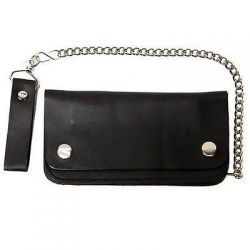 Biker chain wallet 8" bifold
