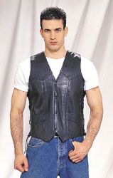 Mens Vest With Side Laces